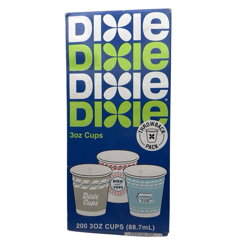 Dixie Everyday 3 oz Bath Cups Deco Ornate Pattern New Sealed 200 Ct